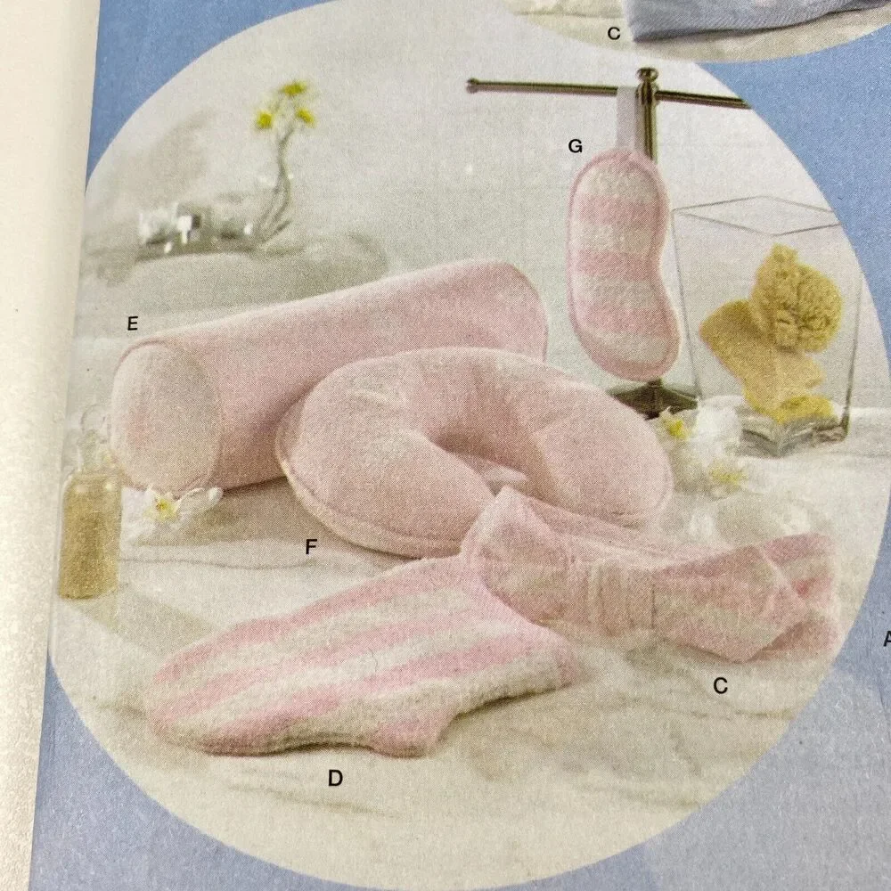 Simplicity 4747 Sewing Pattern Towel Wrap Headband Slippers y2k Sz XS-XL UNCUT